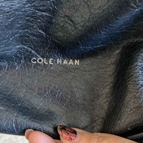 Cole Haan Stage Door black leather small studio satchel - Picture 13 of 16